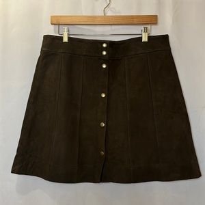 FRAME Denim lambs leather skirt XL/32